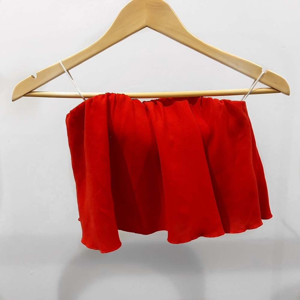 Wilfred Cropped Strapless Blouse